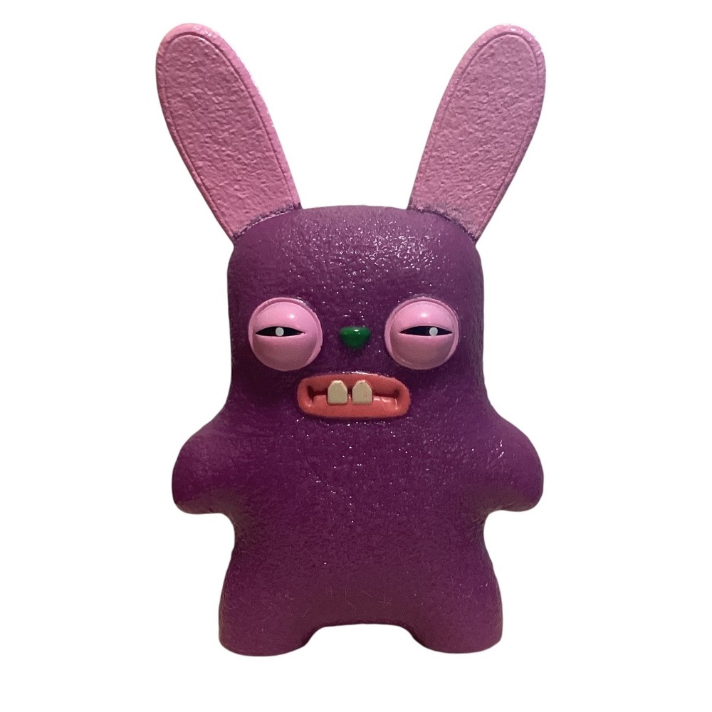 Fuggler Funny Ugly Monster Purple Pink Bunny Vinyl Figure 2.5 inch Small Toy